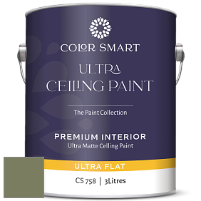 COLOR SMART CS 758 ULTRA CEILING PAINT ультраматовая краска цвет NCS S 5020-G50Y 