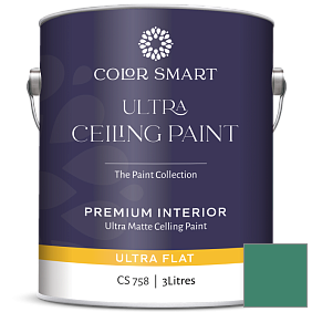 Краска COLOR SMART CS 758 ULTRA CEILING PAINT ультраматовая краска цвет 609 Lucky Shamrock