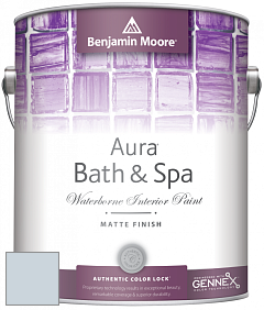 Benjamin Moore Aura 532 Bath & Spa Waterborne Interior Paint Matte Finish краска цвет 2128-60 Beacon Gray