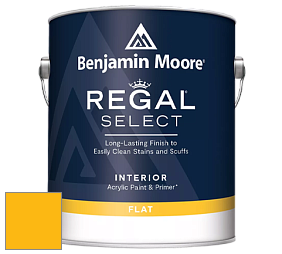 Benjamin Moore 547 Regal Select Waterborne Interior Flat Finish краска цвет 2020-30 Sparkling Sun