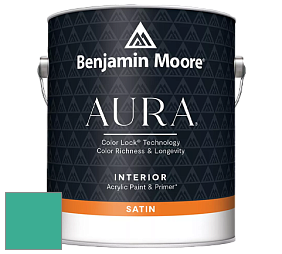 Benjamin Moore Aura 526 Waterborne Interior Satin Finish покрытие цвет NCS S 2050-B80G 