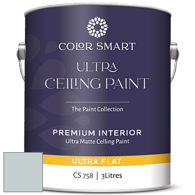 COLOR SMART CS 758 ULTRA CEILING PAINT ультраматовая краска цвет 2131-60 Silver Gray