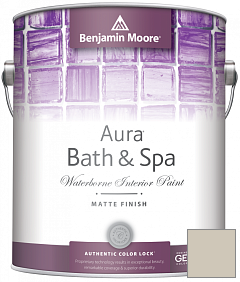 Краска Benjamin Moore Aura Bath & Spa Interior Paint Matte Finish (532) цвет 1529 Stingray