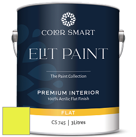 COLOR SMART CS 745 ELIT PAINT глубокоматовая моющаяся краска цвет RAL 1016 