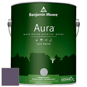 Benjamin Moore Aura 629 Waterborne Exterior Flat Finish краска цвет 2072-30 Purple Lotus