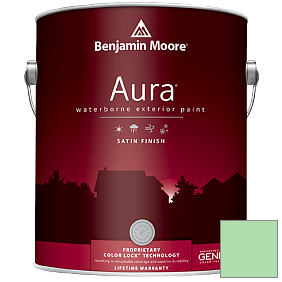 Краска Benjamin Moore Aura 631 Waterborne Exterior Satin Finish краска цвет 2033-50 Bud Green