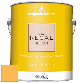 Benjamin Moore 547 Regal Select Waterborne Interior Flat Finish краска цвет 314 Imperial Yellow