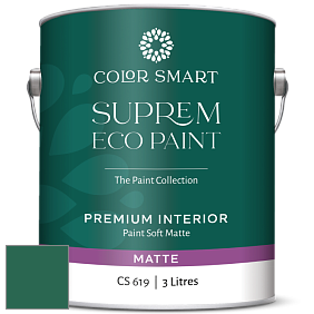 COLOR SMART CS 619 SUPREM ECO PAINT матовая краска цвет 2045-10 Green Bay