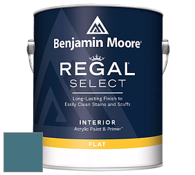 Benjamin Moore 547 Regal Select Waterborne Interior Flat Finish краска цвет NCS S 5030-B10G 