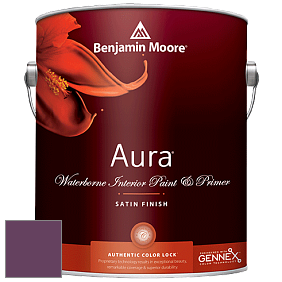 Benjamin Moore Aura 526 Waterborne Interior Satin Finish покрытие цвет NCS S 5040-R40B 