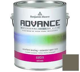Краска Benjamin Moore 792. Advance Interior Paint-Satin эмаль цвет 1561 Castle Peak Gray