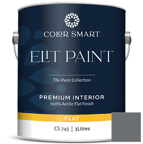 Краска COLOR SMART CS 745 ELIT PAINT глубокоматовая моющаяся краска цвет 2124-20 Trout Gray