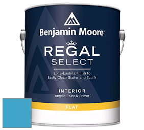 Benjamin Moore 547 Regal Select Waterborne Interior Flat Finish краска цвет 2060-40 Toronto Blue
