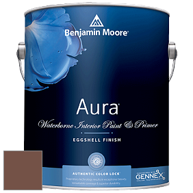 Benjamin Moore Aura 524 Waterborne Interior Eggshell Finish краска цвет 2095-20 Antler Brown
