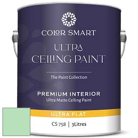 COLOR SMART CS 758 ULTRA CEILING PAINT ультраматовая краска цвет NCS S 0530-G10Y 