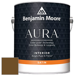 Benjamin Moore Aura 526 Waterborne Interior Satin Finish покрытие цвет RAL 8008 