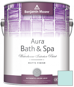 Краска Benjamin Moore Aura Bath & Spa Interior Paint Matte Finish (532) цвет 729 Jack Frost