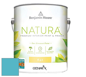 Benjamin Moore 514 Natura Interior Semi-Gloss Finish краска цвет 768 Atlantis Blue