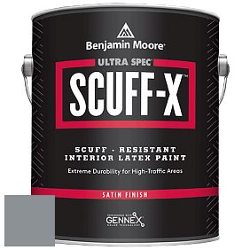 Benjamin Moore 486 Ultra Spec SCUFF-X Interior Satin Finish краска цвет 2124-30 Deep Silver