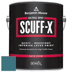 Benjamin Moore 486 Ultra Spec SCUFF-X Interior Satin Finish краска цвет 2057-30 Naples Blue