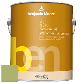Benjamin Moore Ben W625 Premium Interior Latex Flat краска цвет NCS S 2040-G50Y 