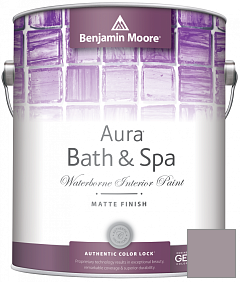 Краска Benjamin Moore Aura Bath & Spa Interior Paint Matte Finish (532) цвет 1447 Amethyst Sky