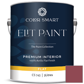 Краска COLOR SMART CS 745 ELIT PAINT глубокоматовая моющаяся краска цвет 2081-10 Burnt Peanut Red