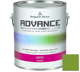 Краска Benjamin Moore 792. Advance Interior Paint-Satin эмаль цвет 2029-20 Baby Fern