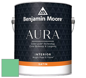 Benjamin Moore Aura 526 Waterborne Interior Satin Finish покрытие цвет 2037-40 Adam Green