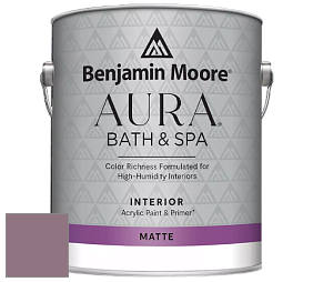 Benjamin Moore Aura 532 Bath & Spa Waterborne Interior Paint Matte Finish краска цвет AF-625 