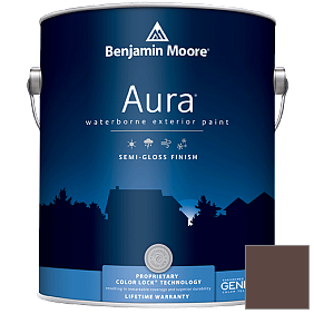 Краска Aura Waterborne Exterior Semi-Gloss Finish (632) цвет 2113-10 Chocolate Sundae