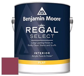 Benjamin Moore 547 Regal Select Waterborne Interior Flat Finish краска цвет 2078-10 Roseate