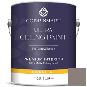 Краска COLOR SMART CS 758 ULTRA CEILING PAINT ультраматовая краска цвет 2109-40 Smoked Oyster