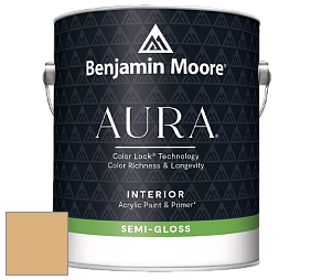 Benjamin Moore Aura 528 Waterborne Interior Semi-gloss Finish краска цвет 2160-40 Roasted Sesame Seed