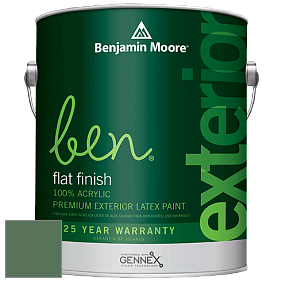 Benjamin Moore Ben 541 Waterborne Exterior Flat Finish краска цвет 567 Balsam