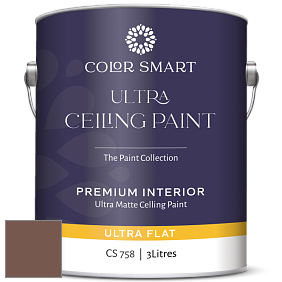 COLOR SMART CS 758 ULTRA CEILING PAINT ультраматовая краска цвет 2097-30 Hedgehog Brown