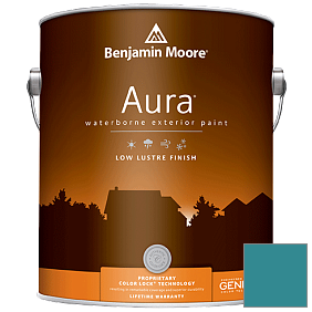 Краска Aura Waterborne Exterior Low Lustre Finish (634) цвет 755 Salzburg Blue