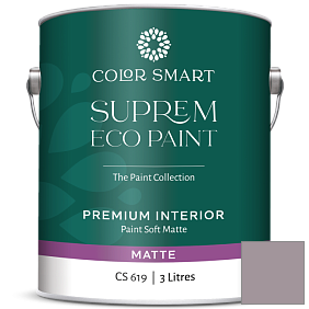 Краска COLOR SMART CS 619 SUPREM ECO PAINT матовая краска цвет 1447 Amethyst Sky
