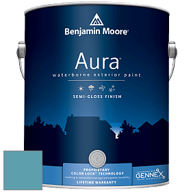 Benjamin Moore Aura 632 Waterborne Exterior Semi-Gloss Finish краска цвет 2057-40 Ash Blue