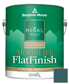 Краска Regal Select Exterior Paint-MoorLife Flat Finish (W105) цвет 2054-20 Beau Green