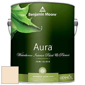 Benjamin Moore Aura 528 Waterborne Interior Semi-gloss Finish краска цвет OC-80 Pirates Cove Beach