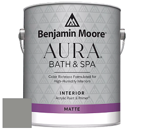 Benjamin Moore Aura 532 Bath & Spa Waterborne Interior Paint Matte Finish краска цвет NCS S 4502-G50Y 