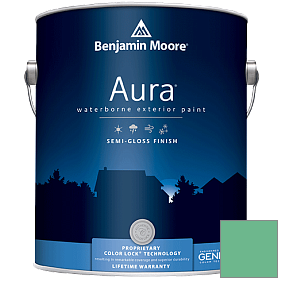 Краска Aura Waterborne Exterior Semi-Gloss Finish (632) цвет 580 Arlington Green
