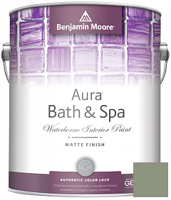 Краска Benjamin Moore Aura Bath & Spa Interior Paint Matte Finish (532) цвет 453 Adirondack Green