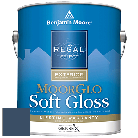 Benjamin Moore W096 Regal Select Exterior Paint-Moor GloSoft Gloss Finish краска цвет 2060-10 Symphony Blue