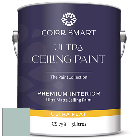 COLOR SMART CS 758 ULTRA CEILING PAINT ультраматовая краска цвет NCS S 2010-B70G 