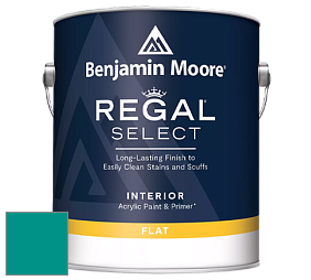 Benjamin Moore 547 Regal Select Waterborne Interior Flat Finish краска цвет 665 Gulf Shores