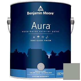 Краска Aura Waterborne Exterior Semi-Gloss Finish (632) цвет 2139-40 Heather Gray