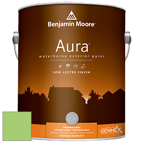 Benjamin Moore Aura 634 Waterborne Exterior Low Lustre Finish краска цвет 2030-40 Spring Leaf