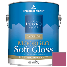 Краска Regal Select Exterior Paint-Moor GloSoft Gloss Finish (W096) цвет 2078-30 Royal Fuchsia